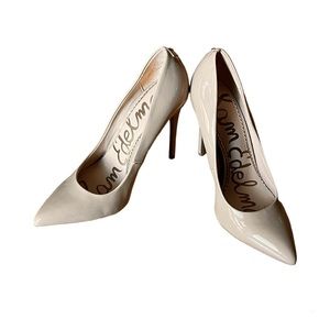 Sam Edelman Beige Danna Point Toe Pump Stilettos Size 7M